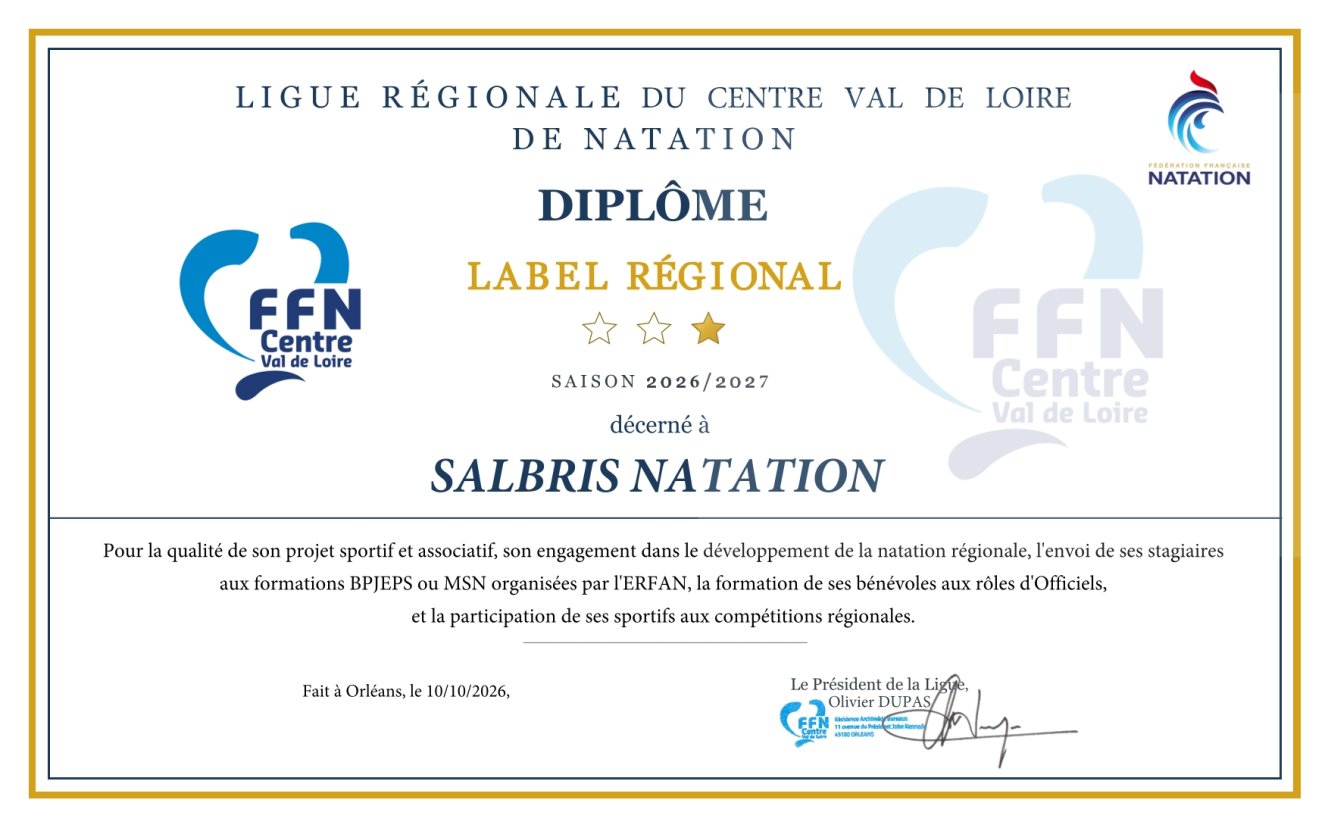 Label régional 1er étoile